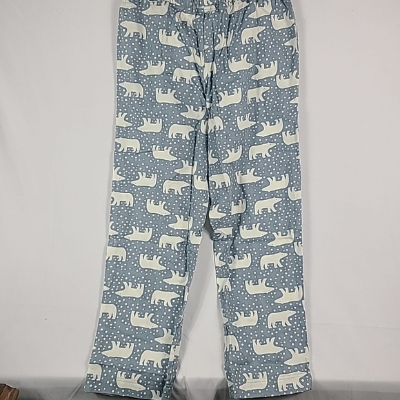 NEW Hanna Andersson Unisex Polar Bear Flannel Pajama Pants Adult Sz L Retail $59 - Picture 6 of 8